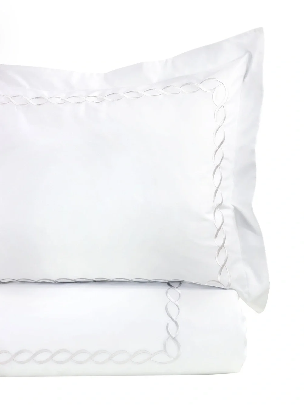 Home Sweet Home Collection 600 Thread Count Cotton Rope Embroidery Duvet Set NWT